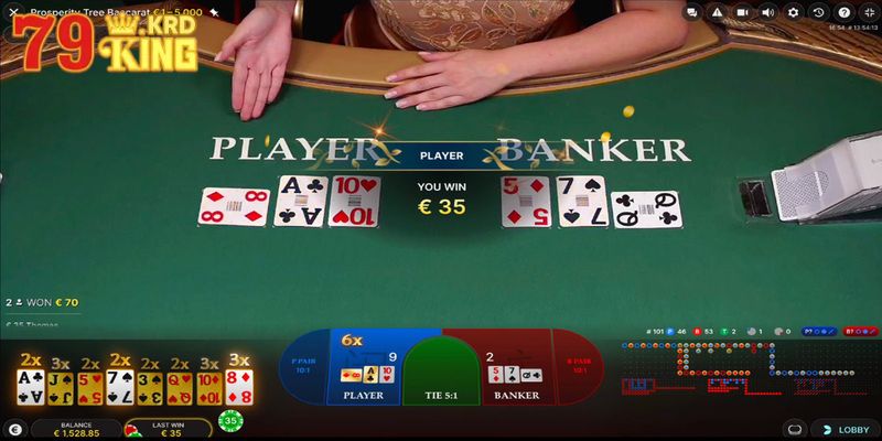 Chơi Baccarat muốn thắng cần hạn chế cửa Tie